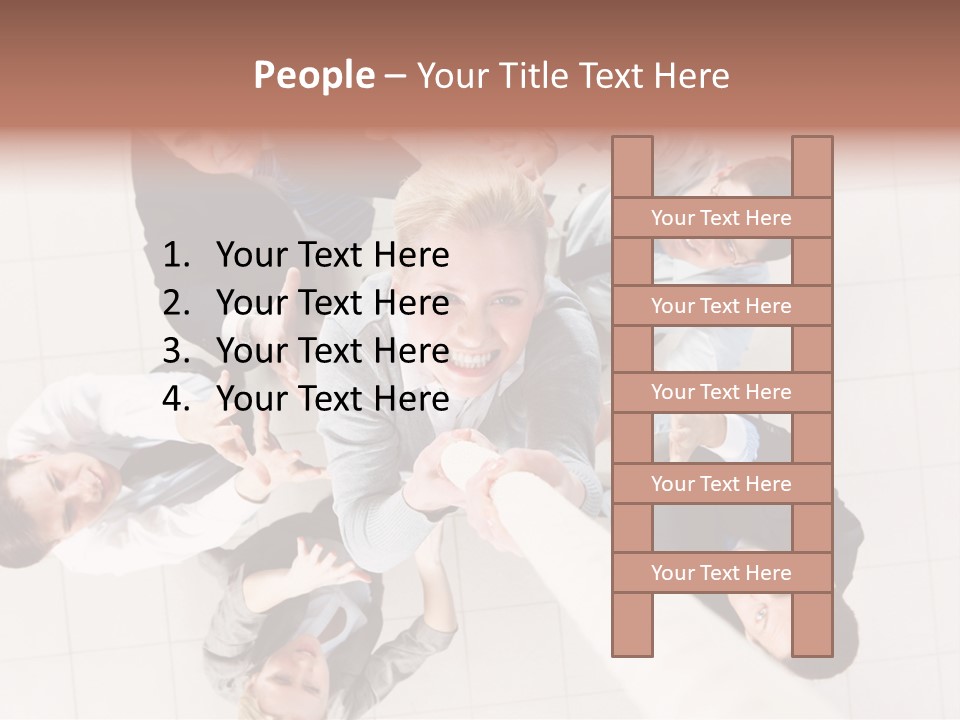 Blonde  Pretty PowerPoint Template