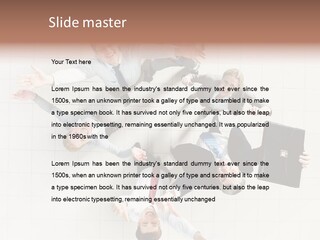 Confident Partnership Businessteam PowerPoint Template