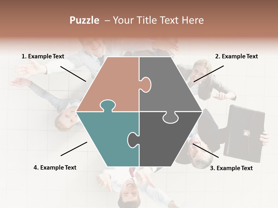 Confident Partnership Businessteam PowerPoint Template