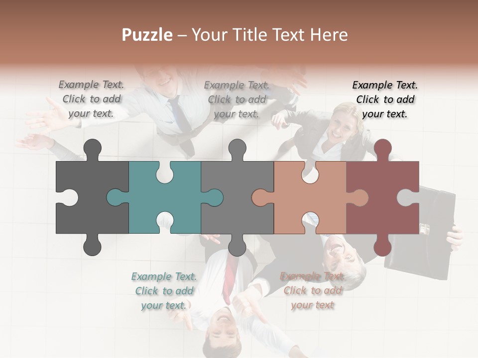 Confident Partnership Businessteam PowerPoint Template
