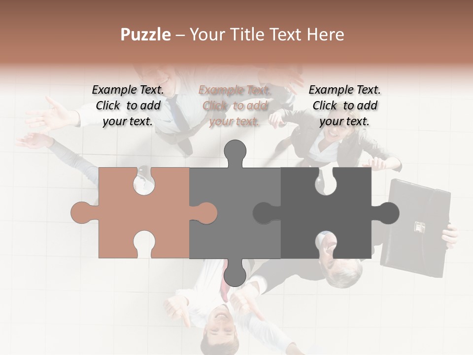 Confident Partnership Businessteam PowerPoint Template