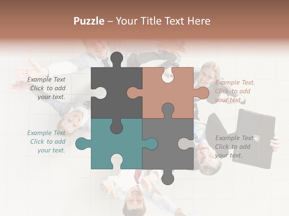 Confident Partnership Businessteam PowerPoint Template