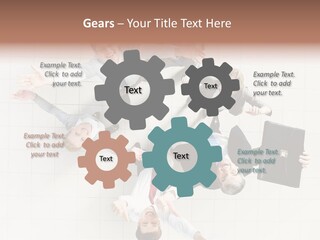 Confident Partnership Businessteam PowerPoint Template