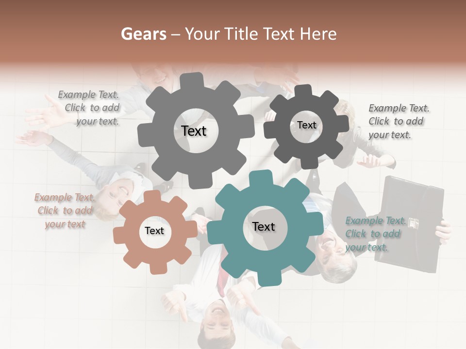 Confident Partnership Businessteam PowerPoint Template