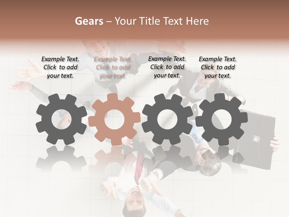 Confident Partnership Businessteam PowerPoint Template