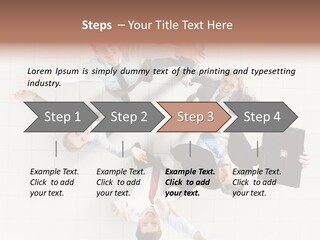 Confident Partnership Businessteam PowerPoint Template