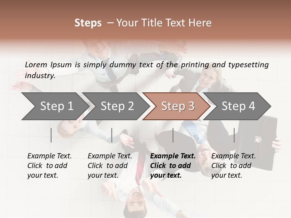 Confident Partnership Businessteam PowerPoint Template