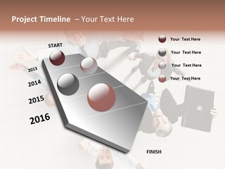 Confident Partnership Businessteam PowerPoint Template