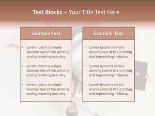 Confident Partnership Businessteam PowerPoint Template