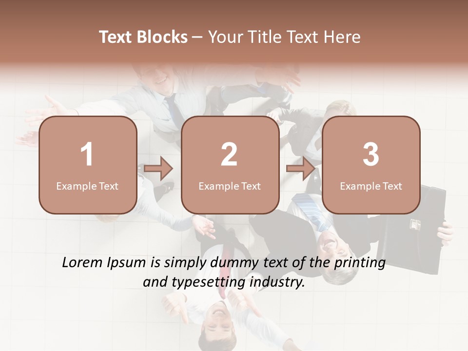 Confident Partnership Businessteam PowerPoint Template