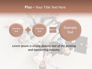 Confident Partnership Businessteam PowerPoint Template