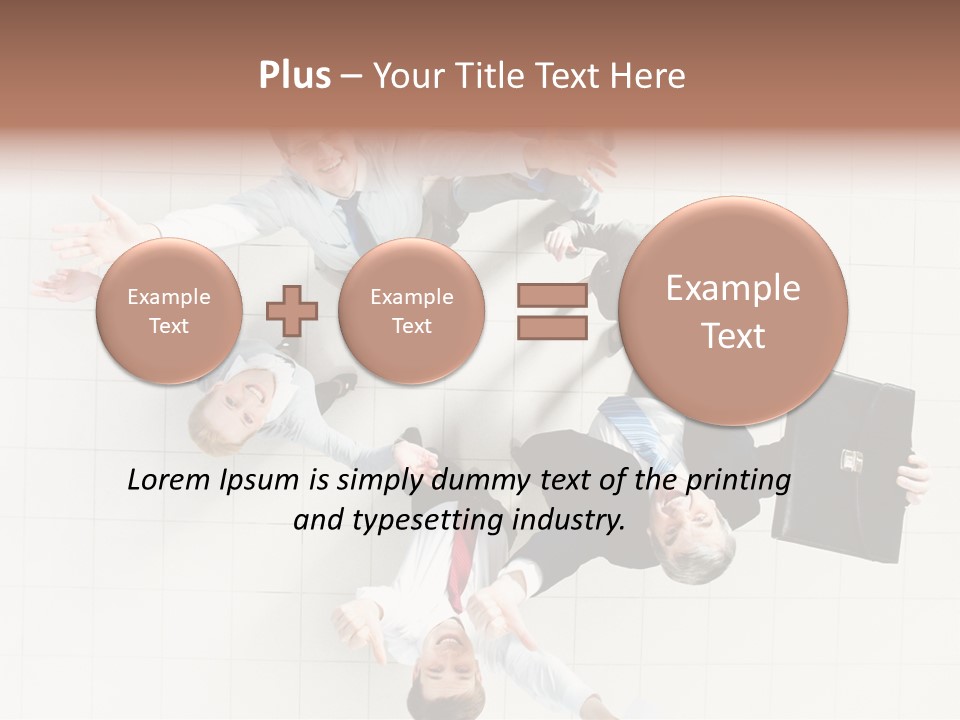 Confident Partnership Businessteam PowerPoint Template