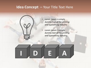 Confident Partnership Businessteam PowerPoint Template