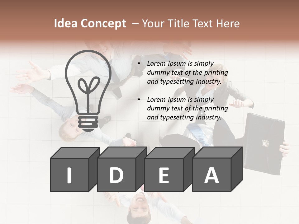 Confident Partnership Businessteam PowerPoint Template