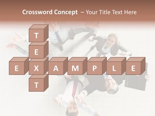 Confident Partnership Businessteam PowerPoint Template