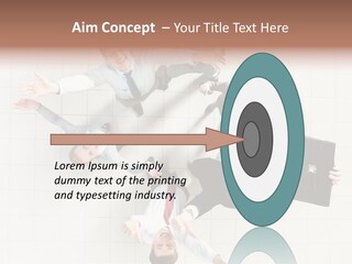 Confident Partnership Businessteam PowerPoint Template