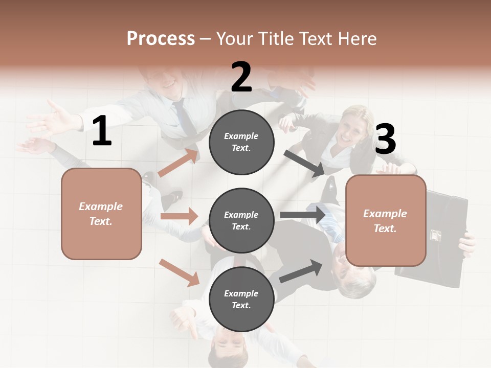 Confident Partnership Businessteam PowerPoint Template