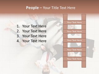 Confident Partnership Businessteam PowerPoint Template