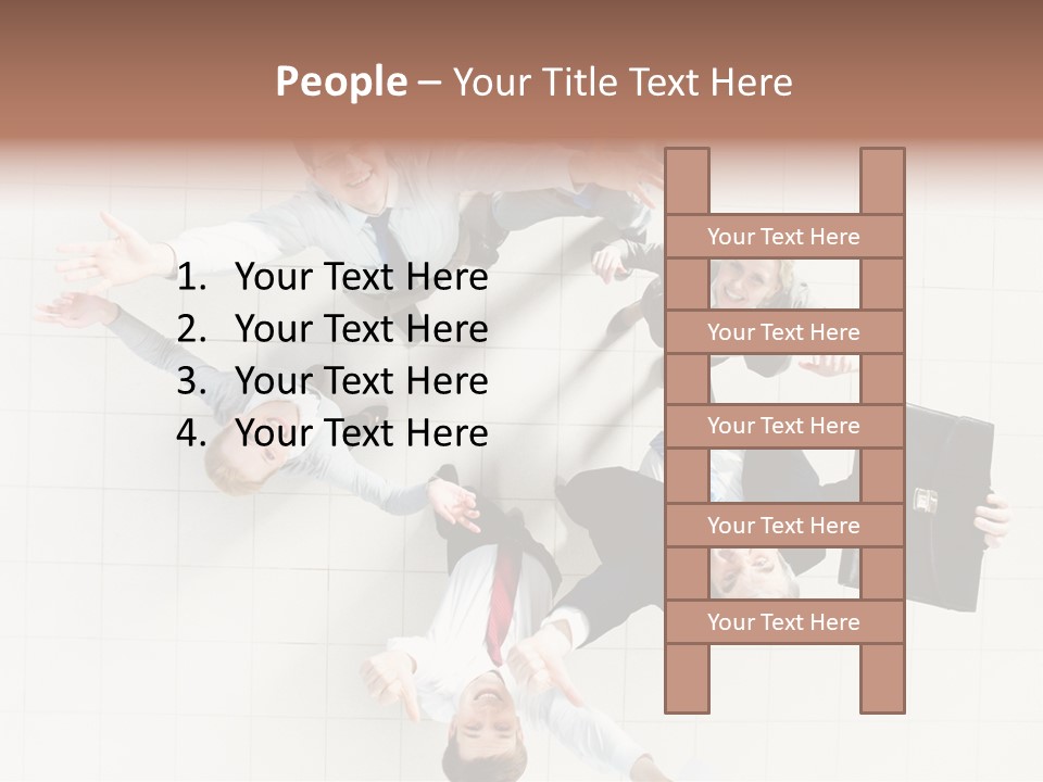 Confident Partnership Businessteam PowerPoint Template