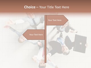 Confident Partnership Businessteam PowerPoint Template
