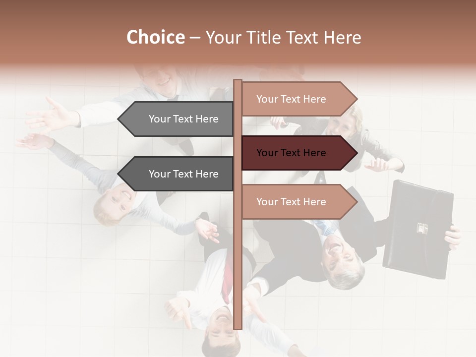 Confident Partnership Businessteam PowerPoint Template
