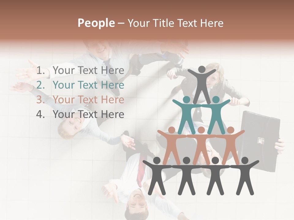 Confident Partnership Businessteam PowerPoint Template