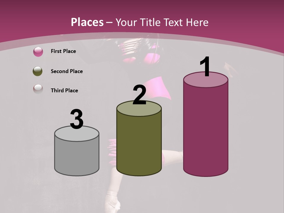 Fitness Elegance Girl PowerPoint Template