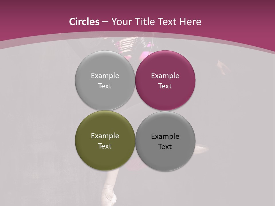 Fitness Elegance Girl PowerPoint Template