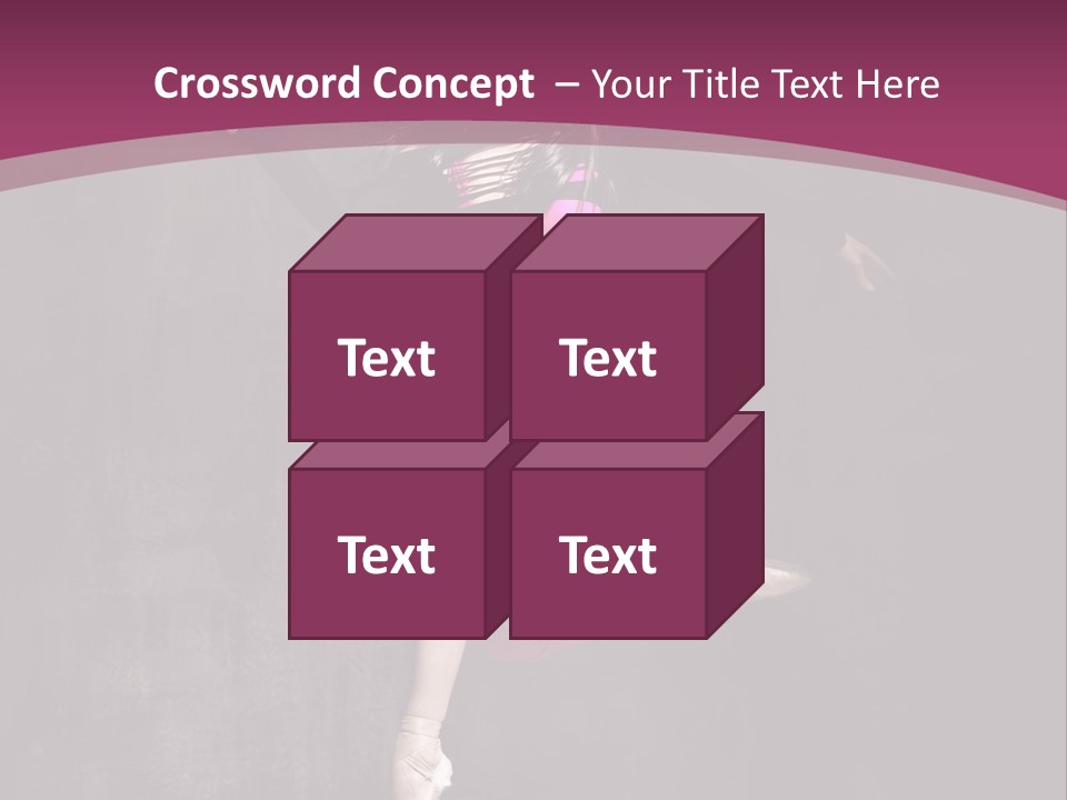 Fitness Elegance Girl PowerPoint Template