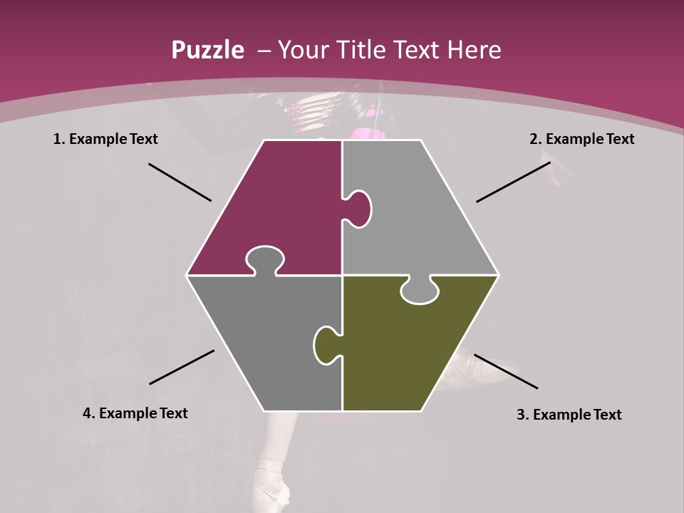 Fitness Elegance Girl PowerPoint Template