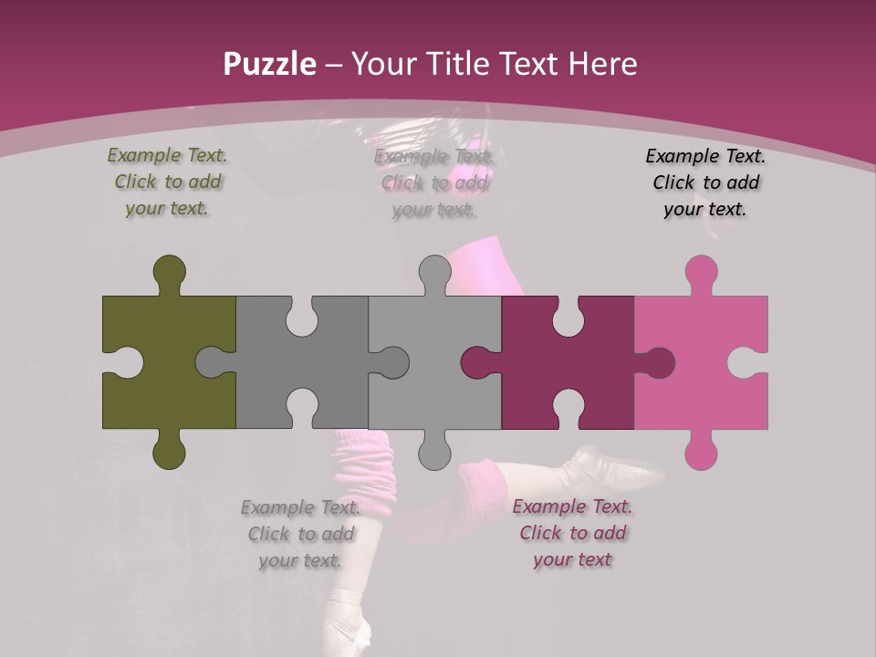 Fitness Elegance Girl PowerPoint Template