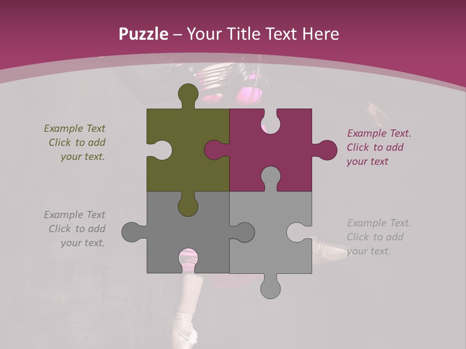 Fitness Elegance Girl PowerPoint Template