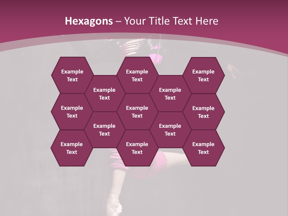 Fitness Elegance Girl PowerPoint Template