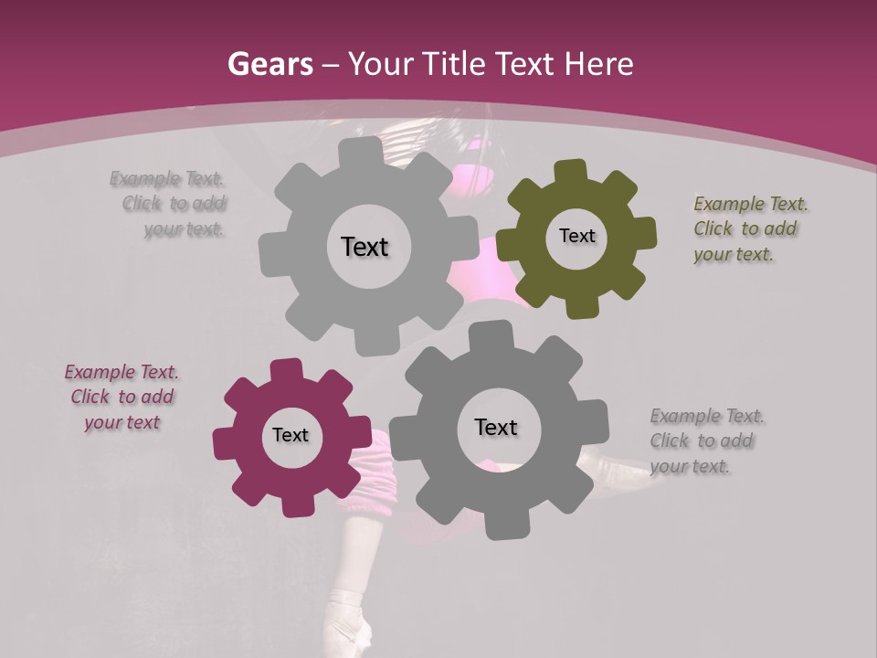 Fitness Elegance Girl PowerPoint Template