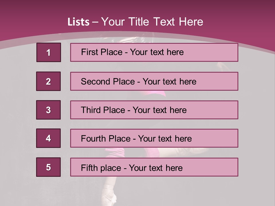 Fitness Elegance Girl PowerPoint Template