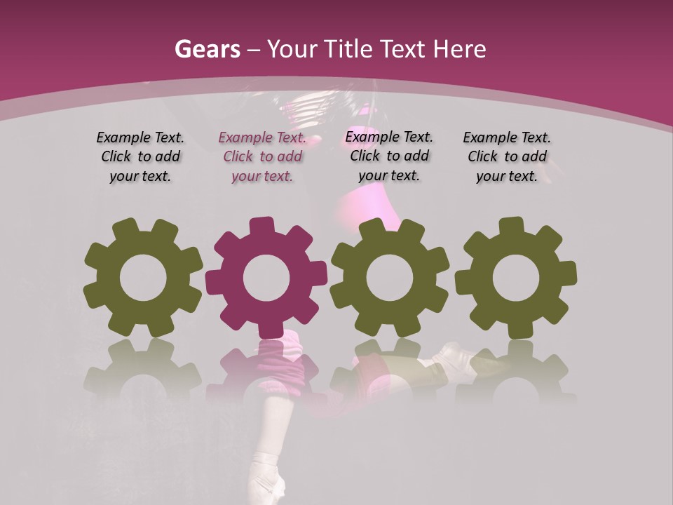 Fitness Elegance Girl PowerPoint Template