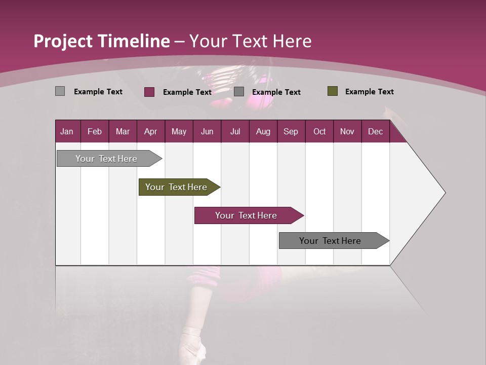 Fitness Elegance Girl PowerPoint Template