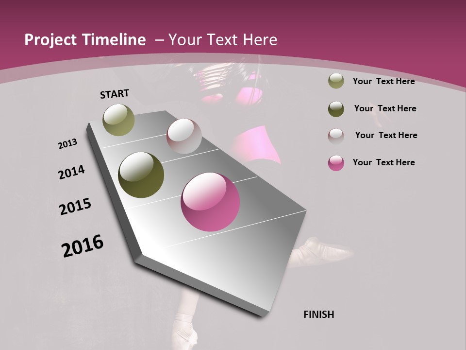 Fitness Elegance Girl PowerPoint Template