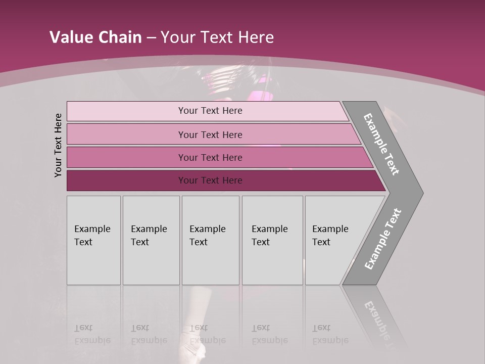 Fitness Elegance Girl PowerPoint Template