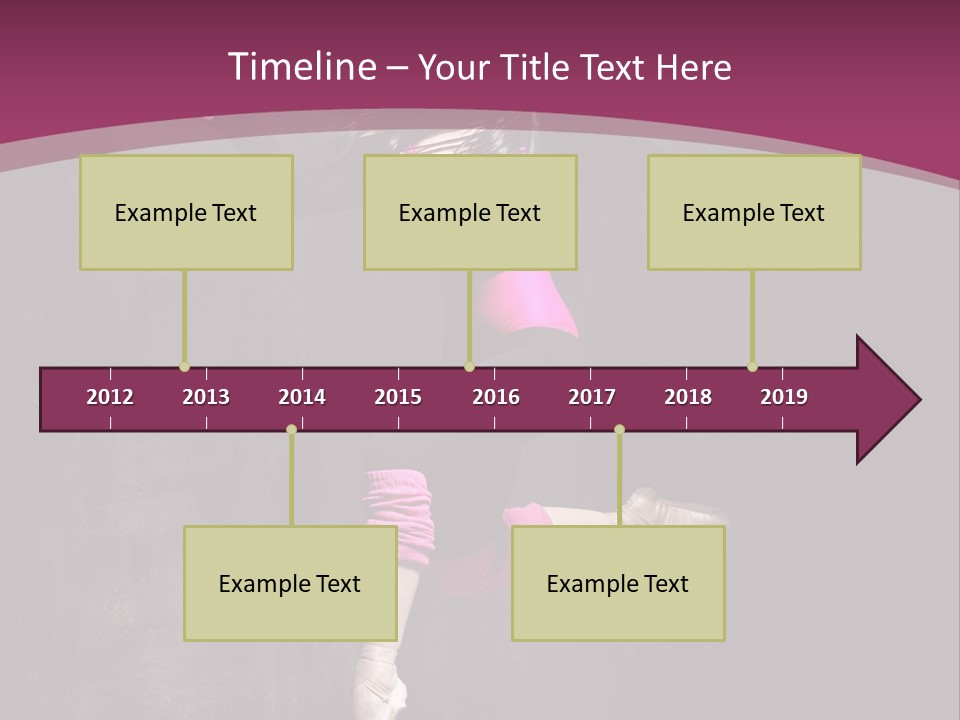 Fitness Elegance Girl PowerPoint Template