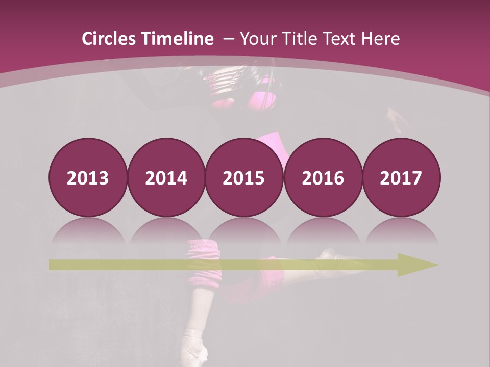 Fitness Elegance Girl PowerPoint Template