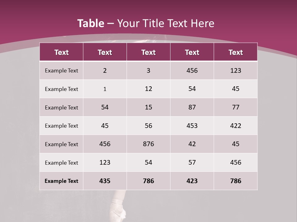 Fitness Elegance Girl PowerPoint Template