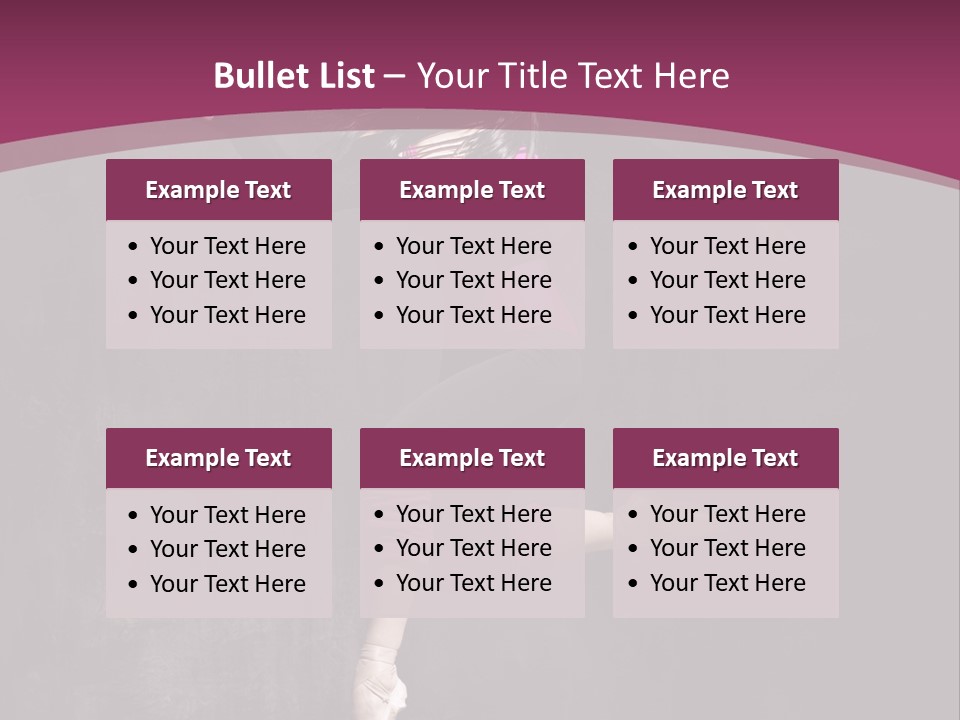 Fitness Elegance Girl PowerPoint Template