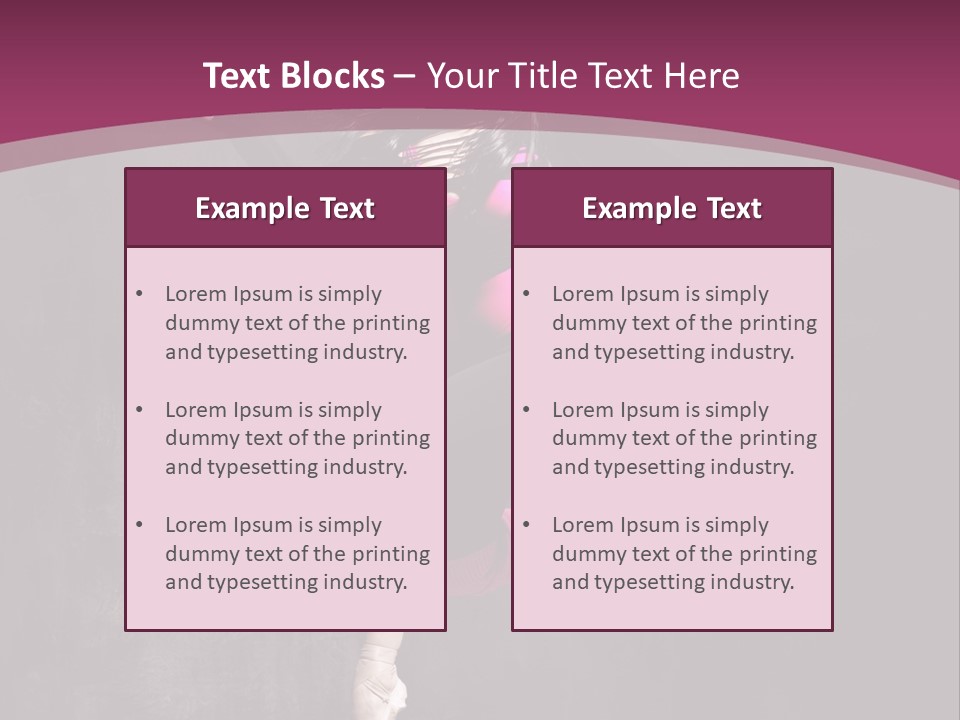 Fitness Elegance Girl PowerPoint Template
