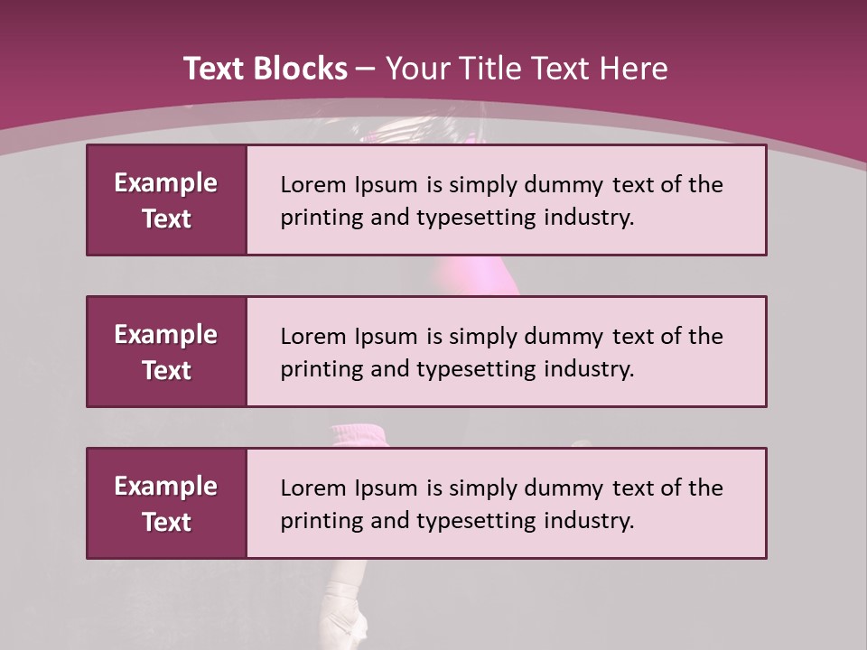 Fitness Elegance Girl PowerPoint Template