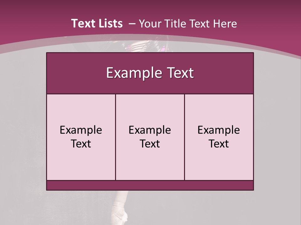 Fitness Elegance Girl PowerPoint Template