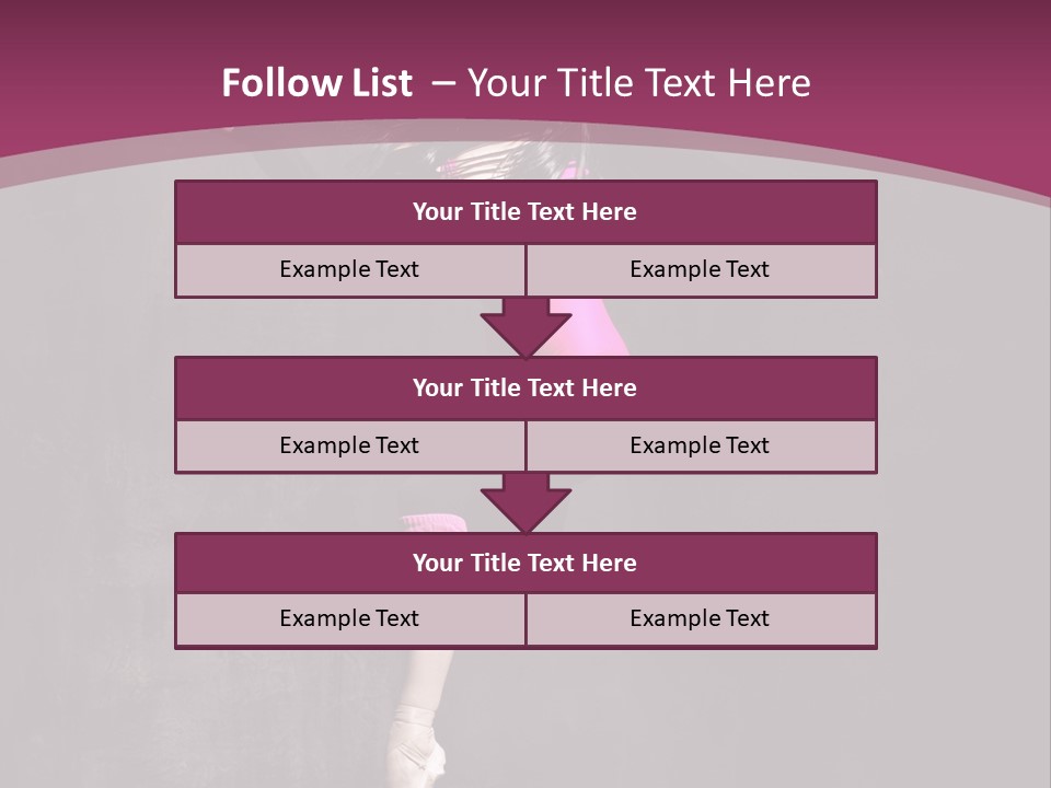 Fitness Elegance Girl PowerPoint Template