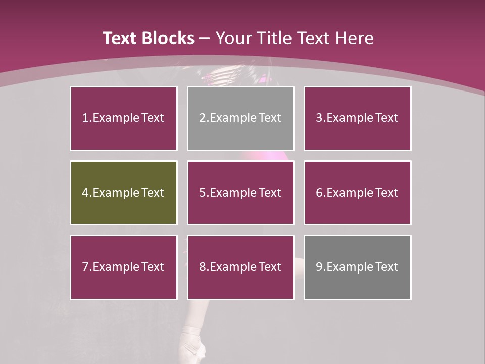 Fitness Elegance Girl PowerPoint Template