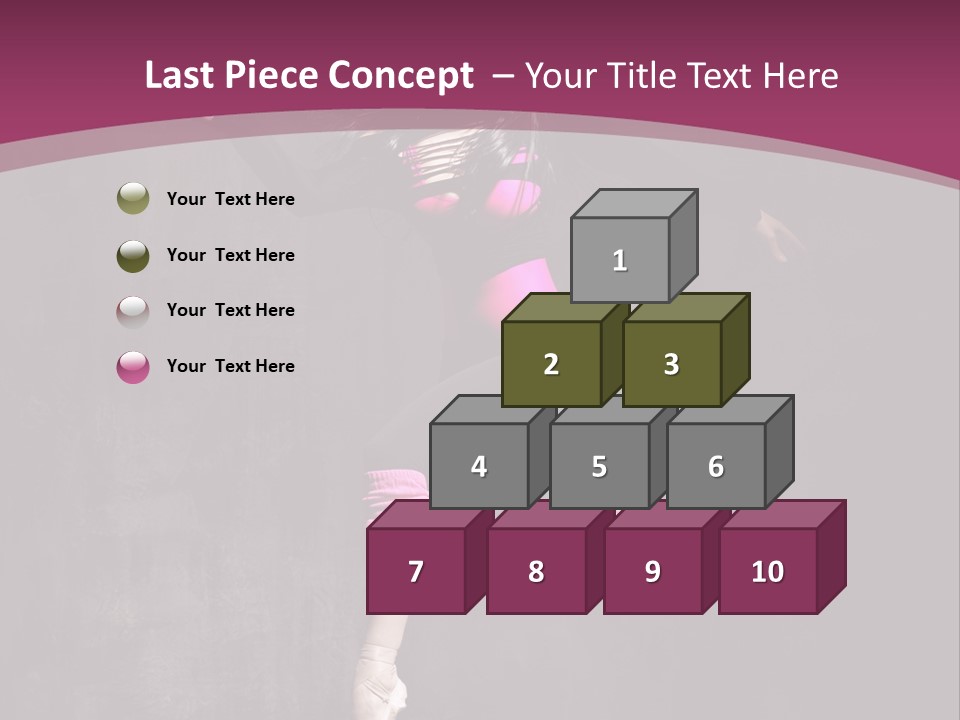 Fitness Elegance Girl PowerPoint Template