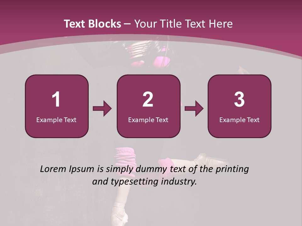 Fitness Elegance Girl PowerPoint Template